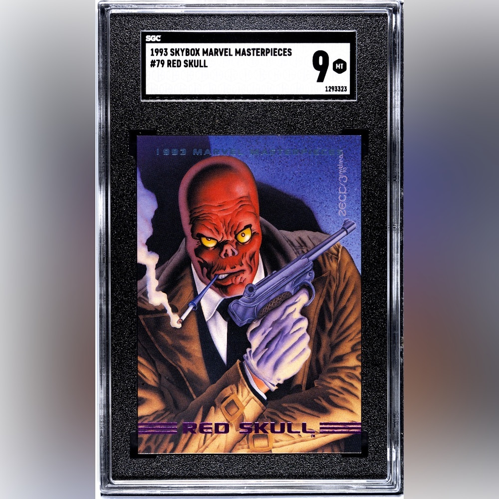 Graded! Marvel Masterpieces 1993 Trading Card with Red Skull